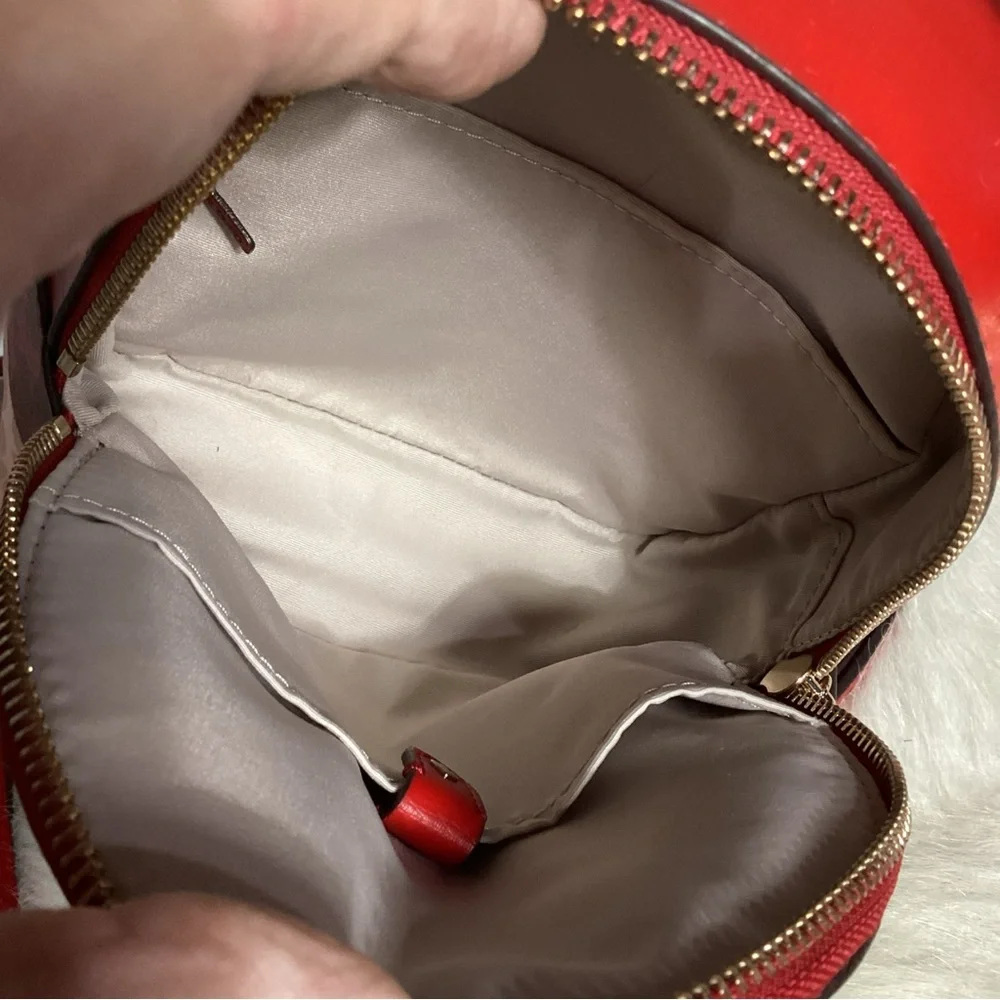 Kate Spade x Tom & Jerry Convertible Red Leather Mini Backpack EUC - Picture 14 of 15